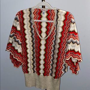 Short Sleeve V Neck Sweater